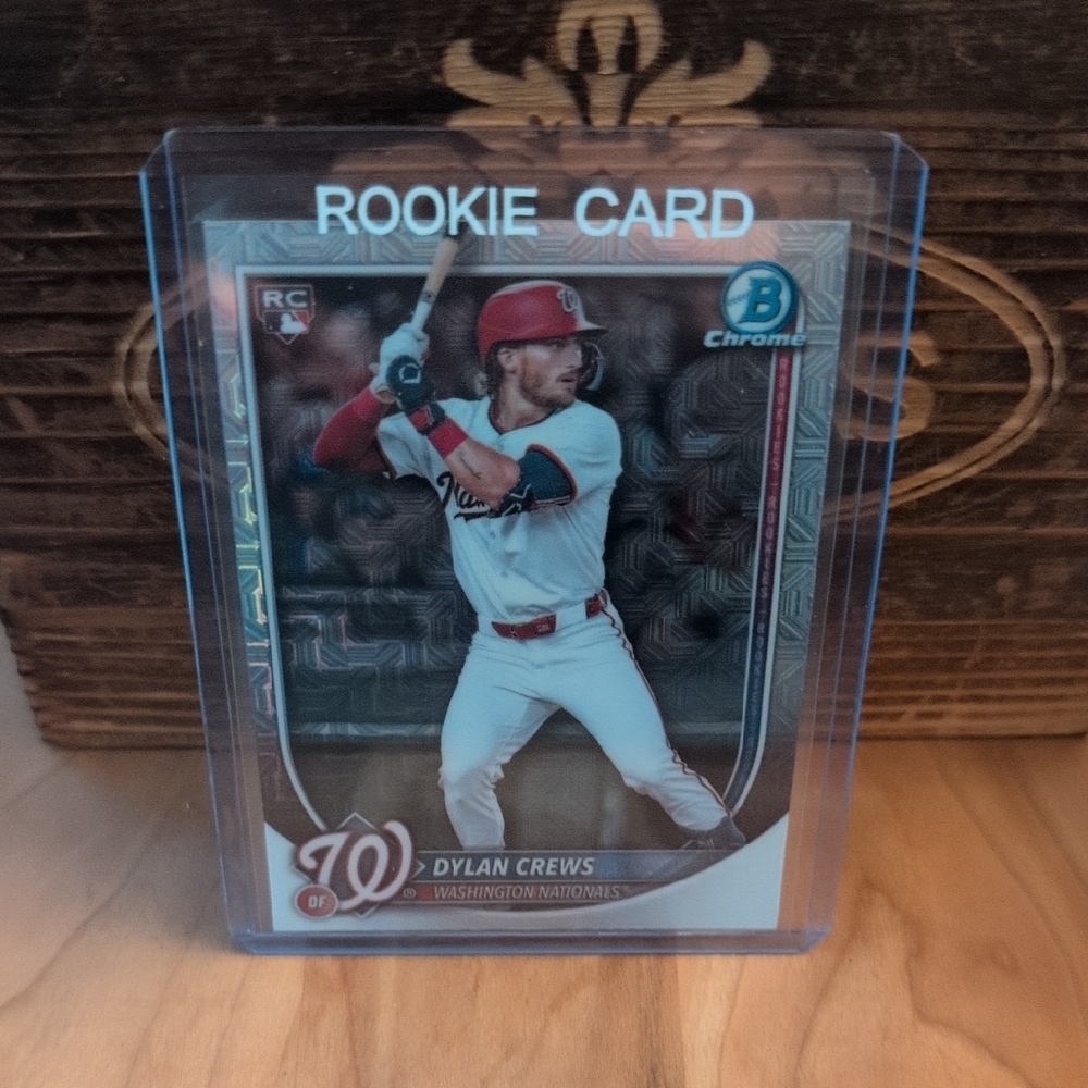 2025 Bowman Chrome Dylan Crews Rookie Card Mojo Refractor Nationals